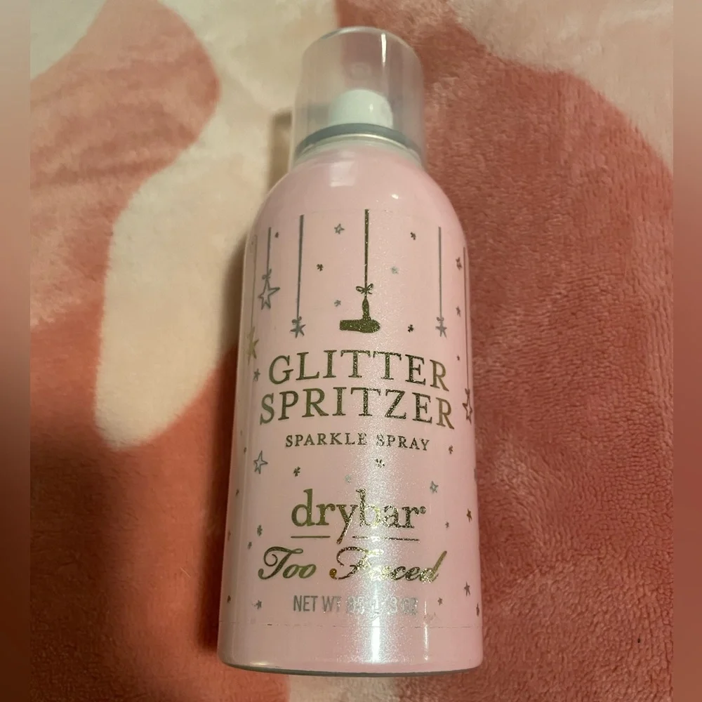 Awesome New Drybar X Too Faced Glitter Spritzer Sparkle Spray (3 oz)